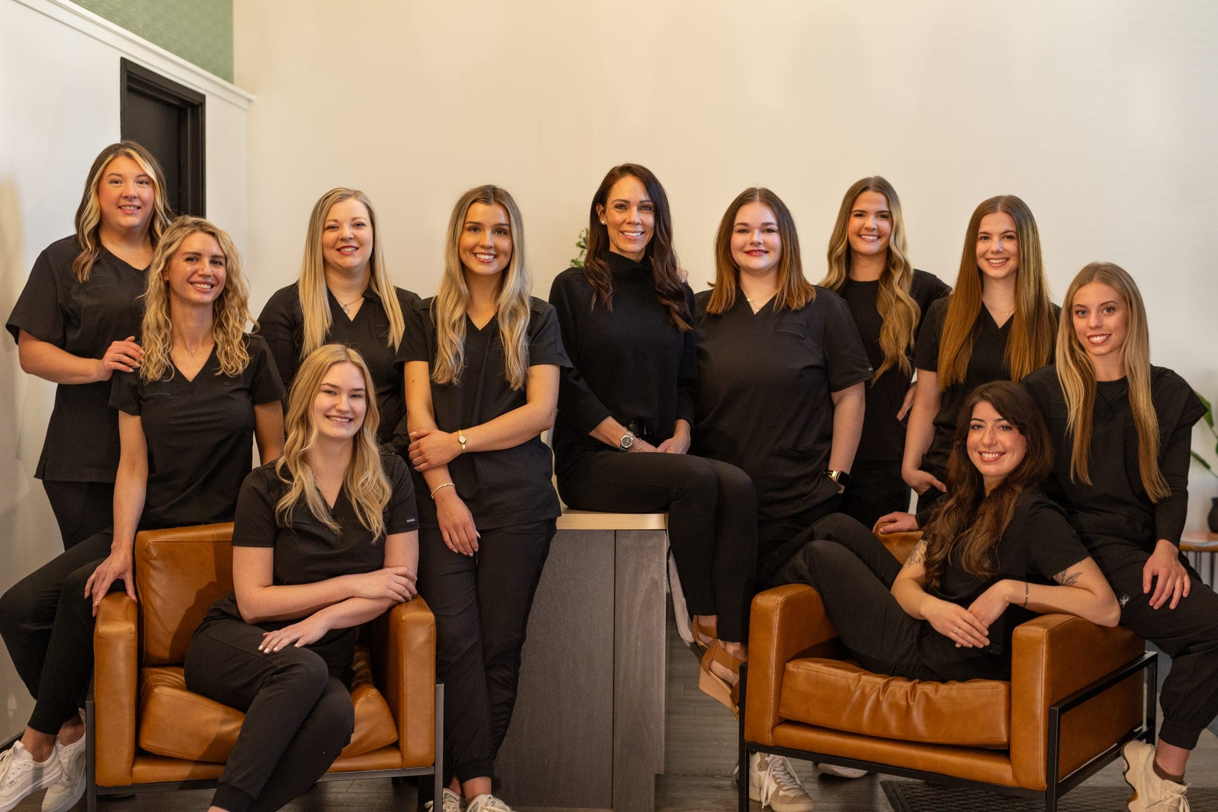 The Spa on Phillips team — full group photo of the practitioners